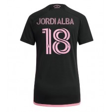 Inter Miami Jordi Alba #18 Bortedrakt Kvinner 2023-24 Kortermet